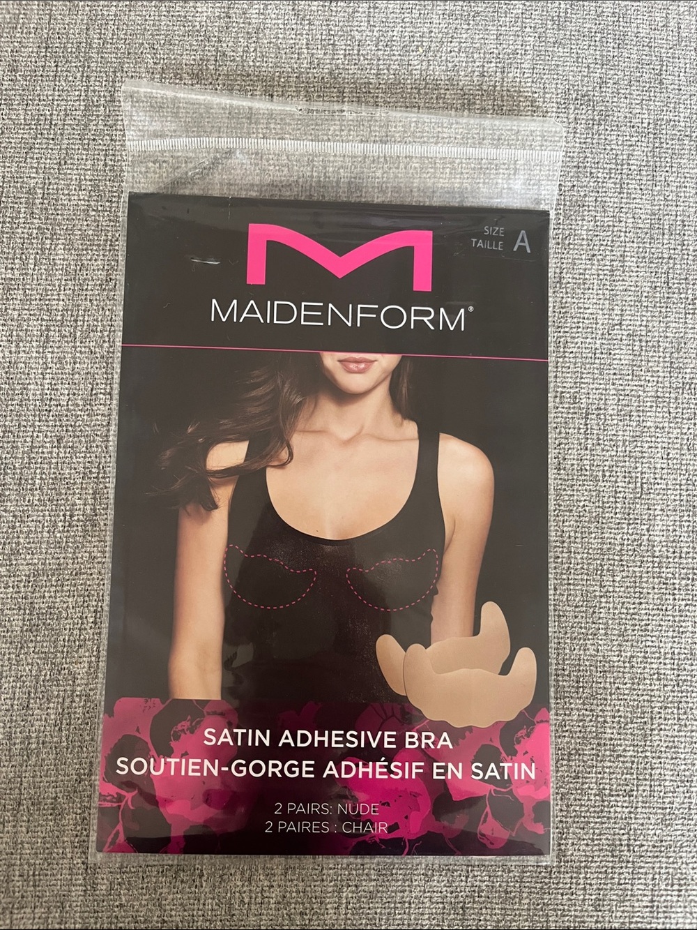 Maidenform Satin Adhesive Bra - Nude (2 Pairs)